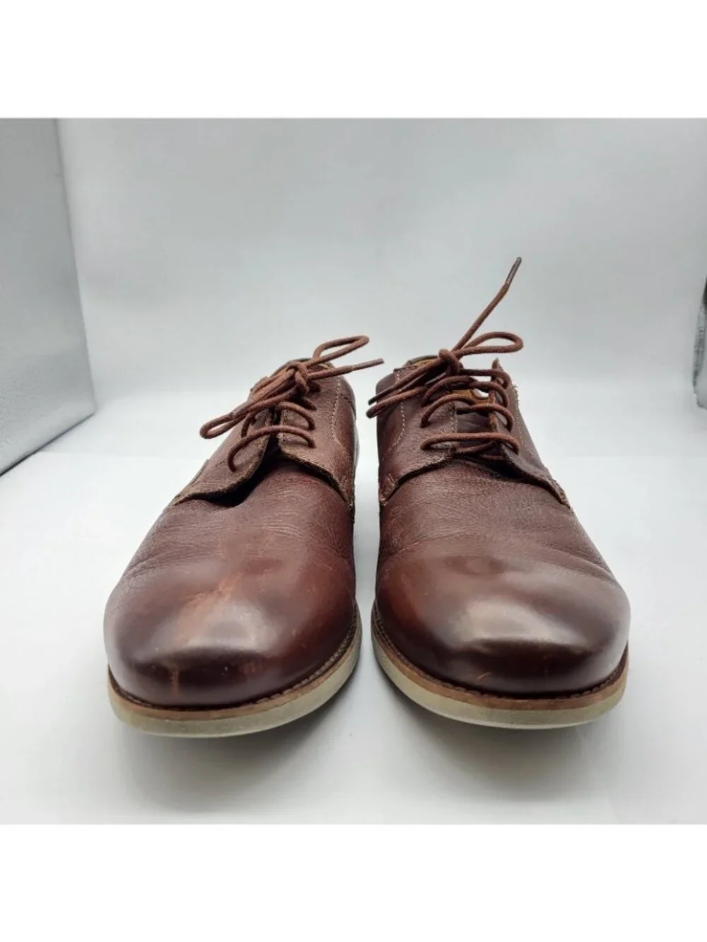 Clarks Mens Lace up Oxford Brown Leather 10.5 M Walking shoes
